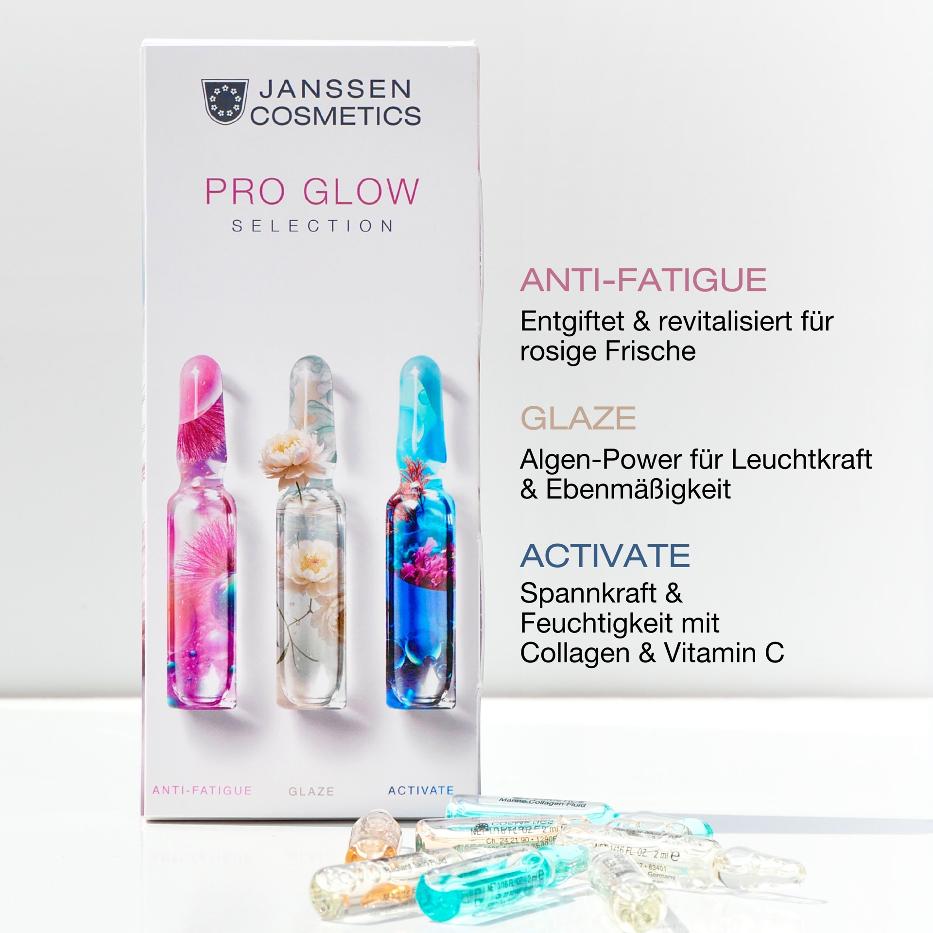 PRO GLOW Selection- 7-day glow effect ampoule cure